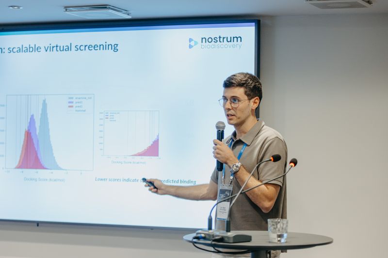 Manel Gil Sorribes presenting at the Enamine 35th Anniversary Conference